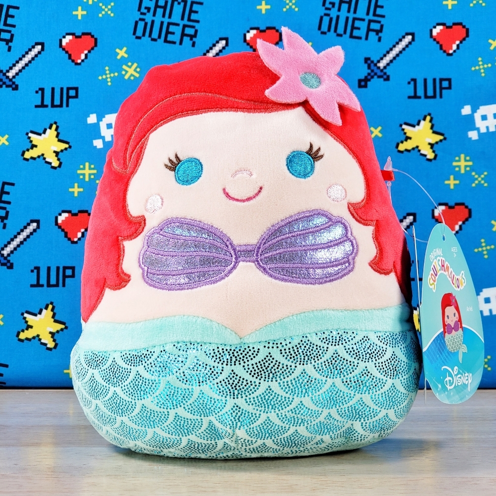 Squishmallow The Little Mermaid Ariel 7.5" 2021 Disney Movie Pixar Film Plush
